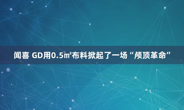 闻喜 GD用0.5㎡布料掀起了一场“颅顶革命”